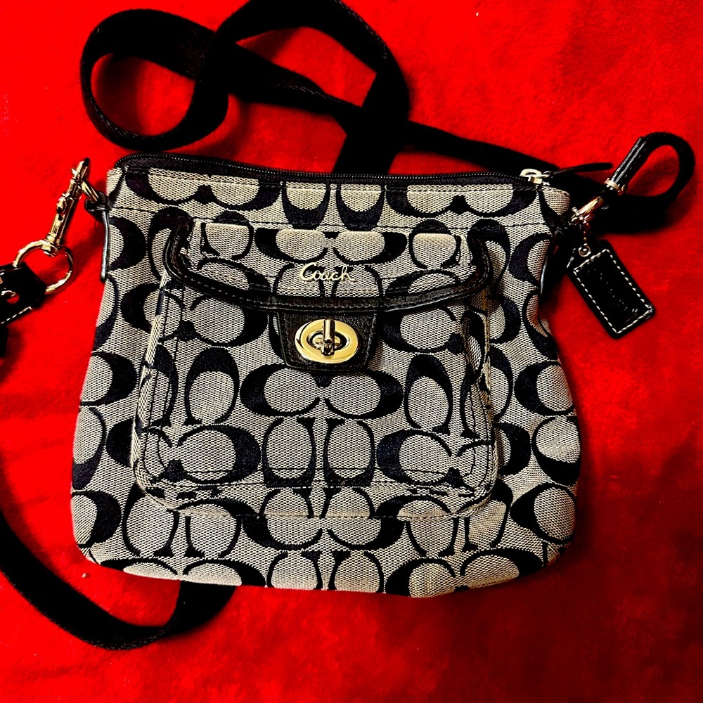 Coach monogram crossbody bag